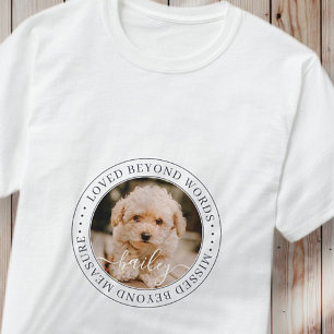 Camiseta Memorial mascota adorado más allá de las palabras