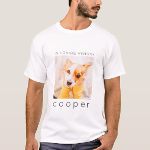 Camiseta Memorial mascota en la memoria amorosa Moda modern