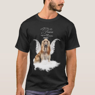 Camiseta Memorial personalizado para mascota Afghan Hound