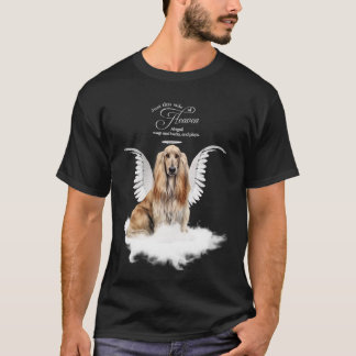 Camiseta Memorial personalizado para mascota Afghan Hound