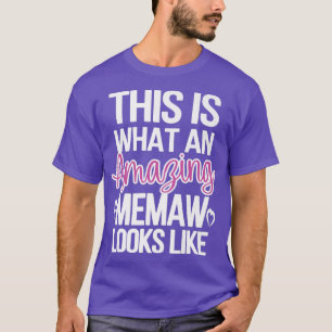 Camiseta Memorias asombrosas, abuela agradecida, Memaw Gran