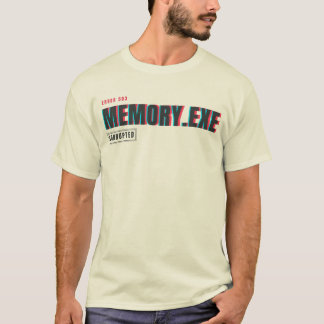 Camiseta Memory.exe Corrompido | Error de Sistema Tipogra