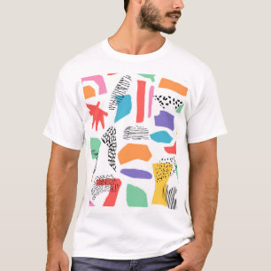Camiseta Memphis Art: Diseño superficial Grunge