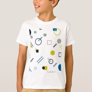 Camiseta Memphis, arte geométrico moderno, moderno y modern
