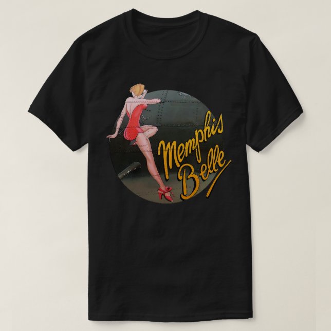 Camiseta Memphis Belle, Fortaleza Voladora Pinup WII B17 (Diseño del anverso)