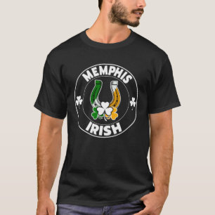 Camiseta Memphis Herradura Irlandesa y Shamrocks Día de St
