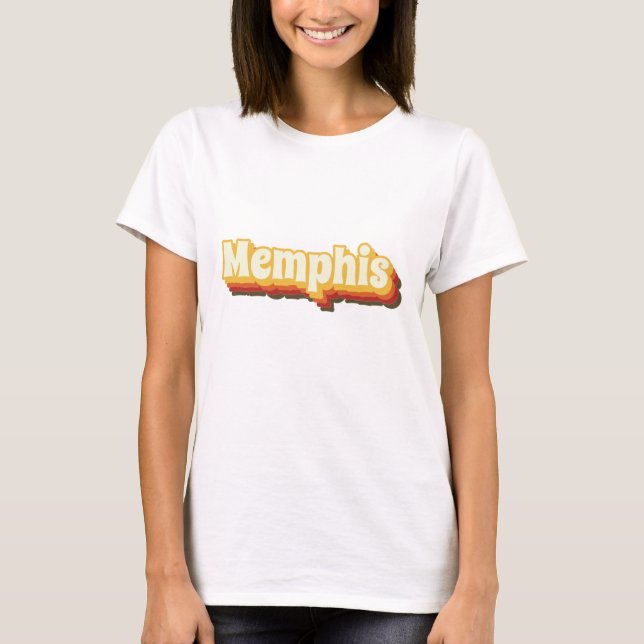 Camiseta Memphis Retro Vintage Textos (Anverso)