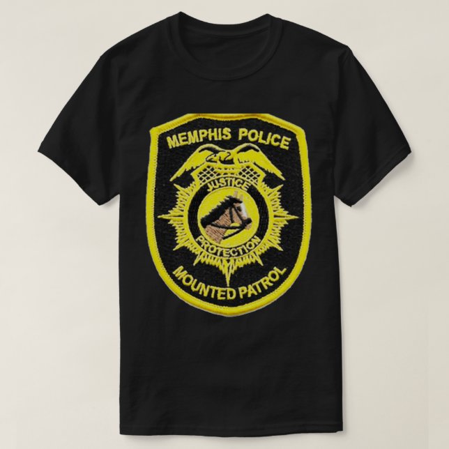 Camiseta Memphis Tennessee, policía montada (Diseño del anverso)
