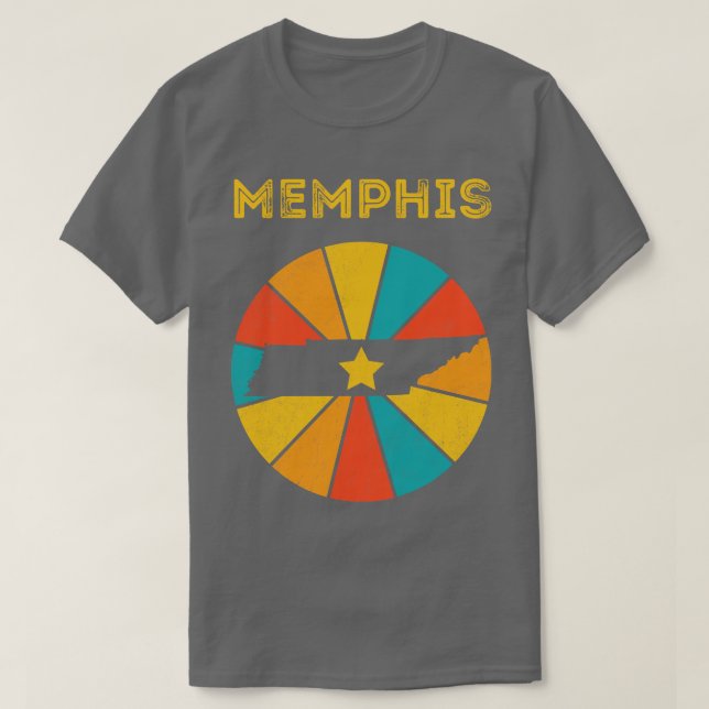 Camiseta Memphis Tennessee Vintage Distresage Souvenir 1 (Diseño del anverso)