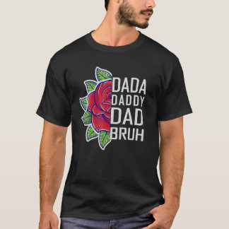 Camiseta Men Dada Daddy Dad Bruh Fathers Day Vintage  Fathe