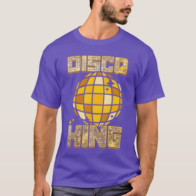 Camiseta Men Disco King Dancing 70s 80s 90s Music retro (Anverso)