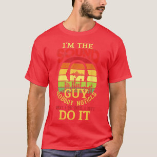 Camiseta Men Funny Audio Engineer Sound Technician Guy Funn