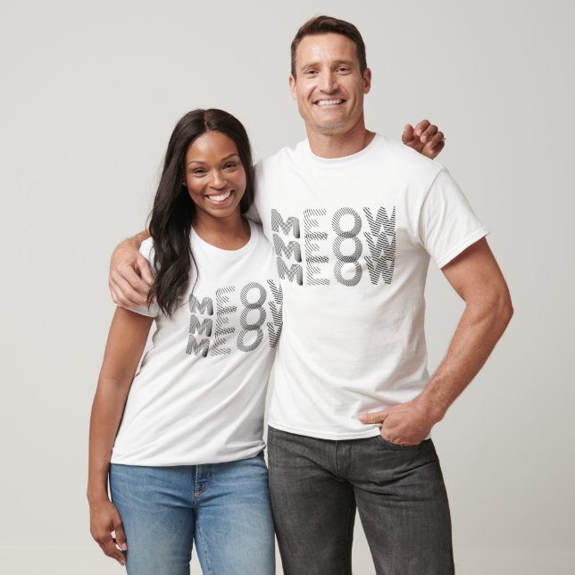 Camiseta men meow (Unisexo)