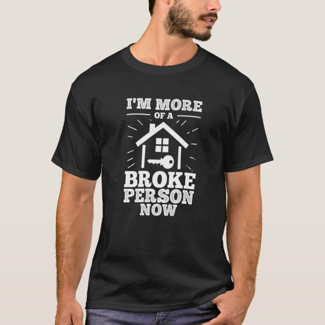 Camiseta men new home owner housewarming party first time h (Anverso)