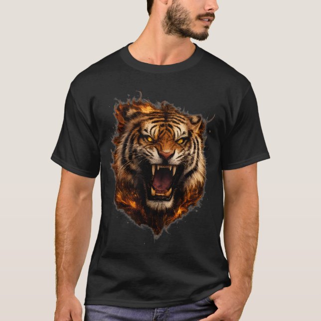 Camiseta Men’s Fierce Tiger Graphic T-Shirt (Anverso)