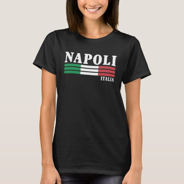 Camiseta Men s Naples Italy Italian Souvenir Napoli Italia  (Anverso)