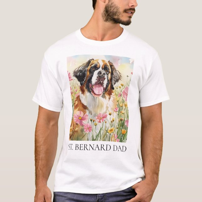 Camiseta Men’s T-Shirt – Saint Bernard Dad Shirt (Anverso)