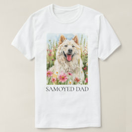 Camiseta Men’s T-Shirt – Samoyed Dad Shirt for Dog Lovers