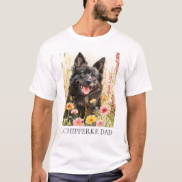 Camiseta Men’s T-Shirt – Schipperke Dad Shirt for Dog Lover
