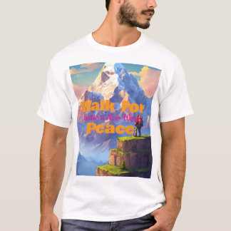 Camiseta Men’s XL “Walk For Peace” T-Shirt Casual Wear