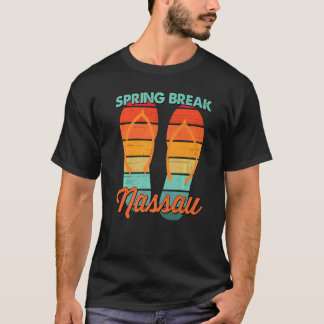Camiseta Men Vintage Spring Break Retro Nassau Vacation Fli