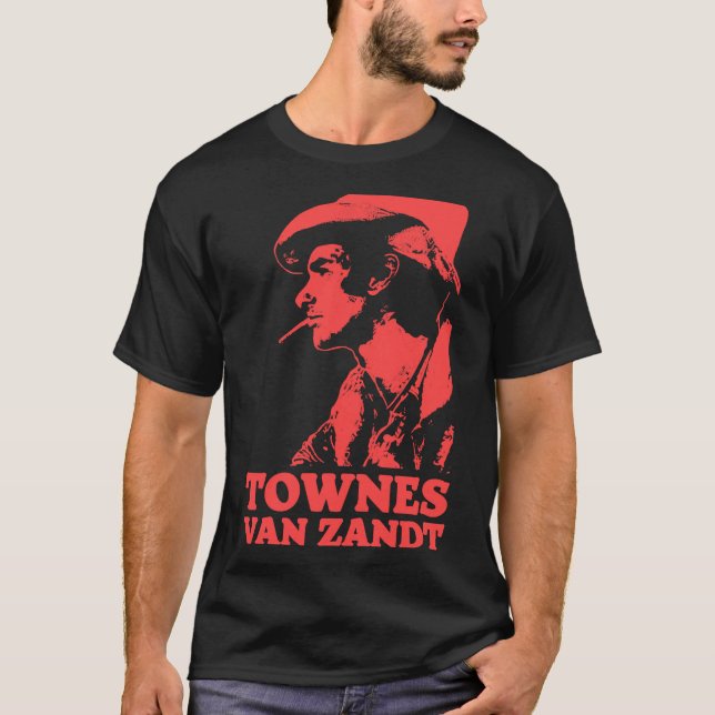 Camiseta Men Women Townes Van Zandt Awesome For Music Fans  (Anverso)
