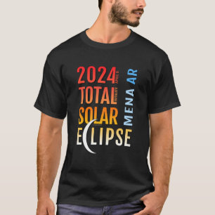 Camiseta Mena Arkansas AR Eclipse Total de Sol 2024 5