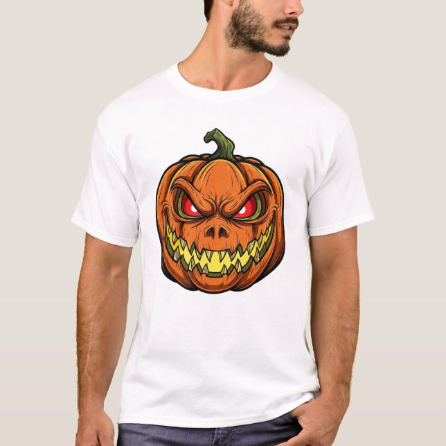 Camiseta Mención del mal Jack-o'-Lantern Halloween (Anverso)