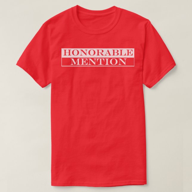 Camiseta mención honorable (Diseño del anverso)