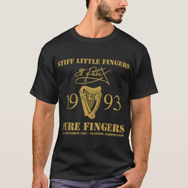 Camiseta Mendadak Payu STIFF LITTLE FINGERS (Anverso)