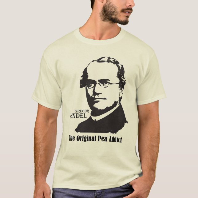 Camiseta Mendel; Adicto al guisante (Anverso)