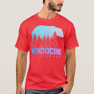 Camiseta Mendocino California Oso Grizzly Pride al aire lib