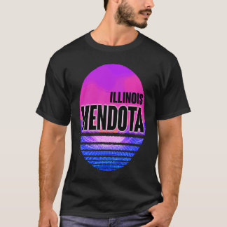 Camiseta Mendota Vaporwave Illinois