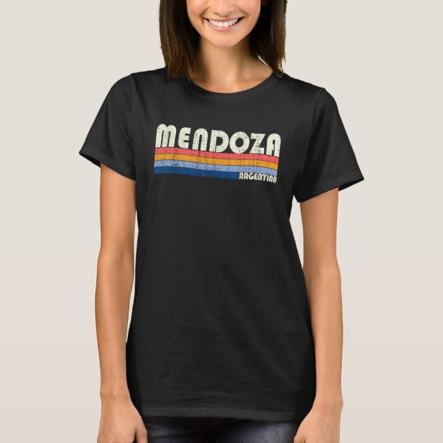 Camiseta Mendoza de estilo retro vintage de los años 70 (Anverso)