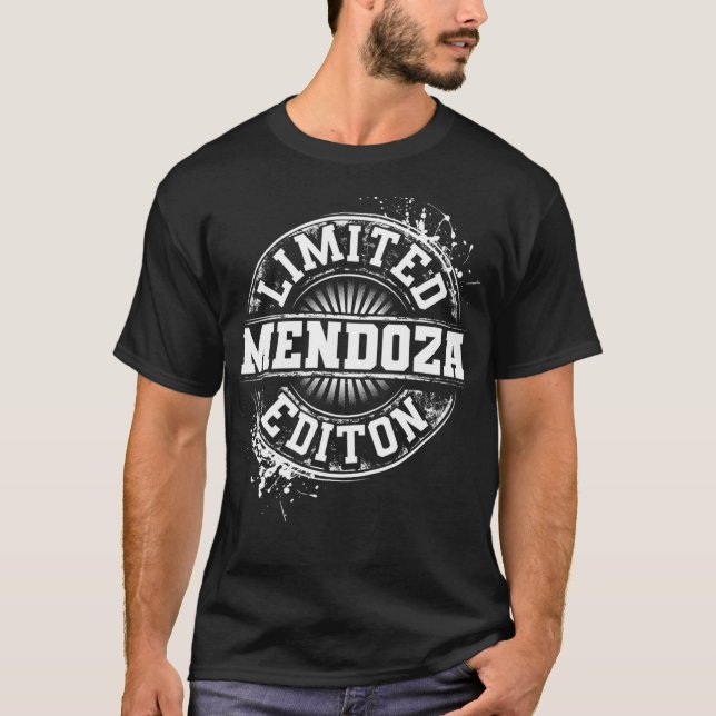 Camiseta MENDOZA Funny Apellidos Familia Árbol Reunión de C (Anverso)