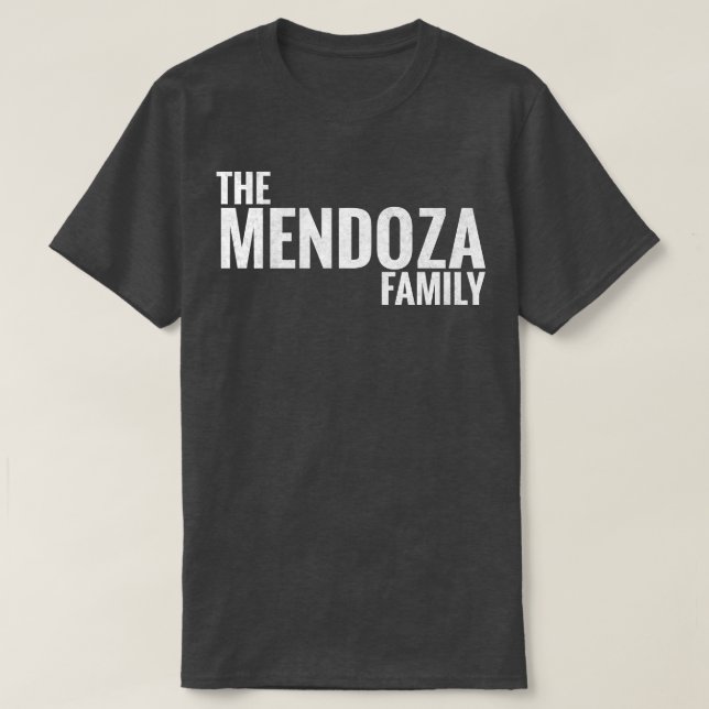 Camiseta Mendoza Mendoza Apellido Mendoza Última (Diseño del anverso)
