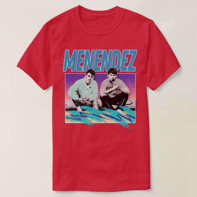 Camiseta Menéndez Brothers 90 True Crime Stthetic (Diseño del anverso)
