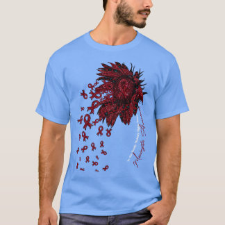 Camiseta Meningitis Awareness sunflower nadie lucha solo
