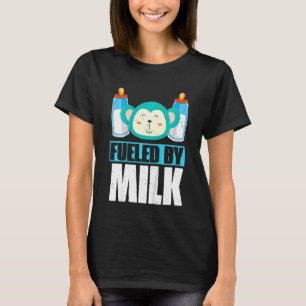 Camiseta Menor Cita Alimentada Por Oso Lácteo