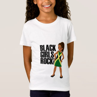 Camiseta menor jamaicana de la roca negra de los