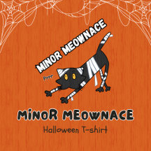 Menor Meownace Boo Momia Juguetona Gato Halloween