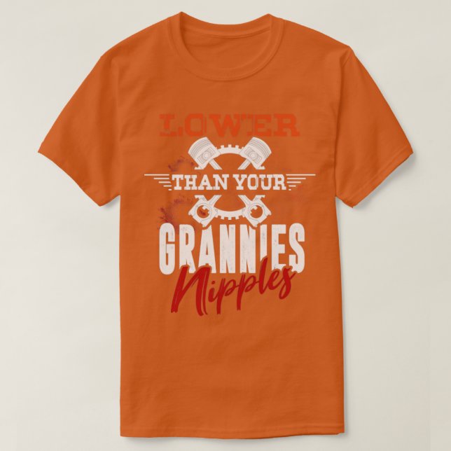 Camiseta Menor Que Las Grannias (Diseño del anverso)