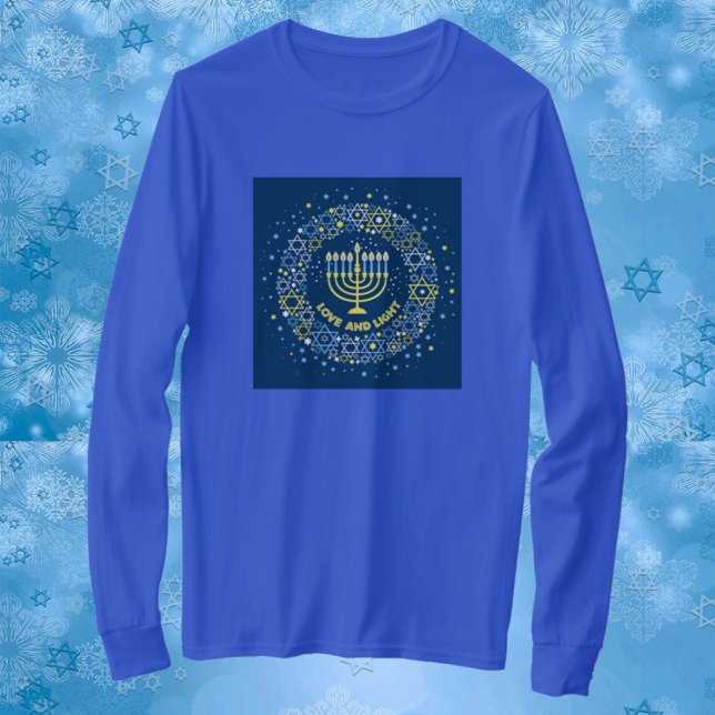 Camiseta Menorá de Janucá Estrella de David Corona (Subido por el creador)