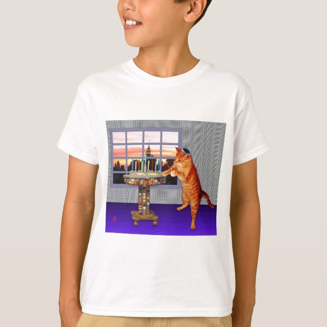 Camiseta Menorah Cat (Anverso)