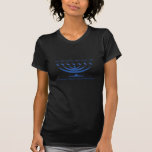Camiseta Menorah de siete ramas de Israel y de Shema Israel<br><div class="desc">Menorah de siete ramas de Israel y del color del azul de Shema Israel</div>