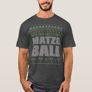 Camiseta Menorah Deck Matzo balls una XMonfea como Hanukkah