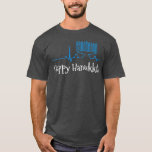Camiseta Menorah ECG Heartbeat Happy Hanukkah Chanukah Jewi<br><div class="desc">Menorah ECG Heartbeat Feliz Día Judío de Hanukkah Chanukah .</div>