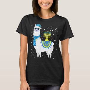 Camiseta Menorah Hanukkah Llama Cute Alpaca Chanukah 5