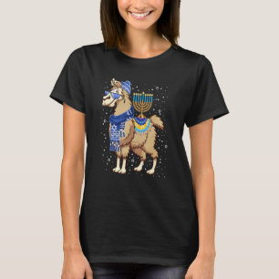 Camiseta Menorah Hanukkah Llama Cute Alpaca Chanukah Christ