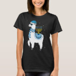 Camiseta Menorah Hanukkah Llama Cute Alpaca Chanukah Christ<br><div class="desc">Menorah Hanukkah Llama Cute Alpaca Chanukah Navidades Pajama</div>